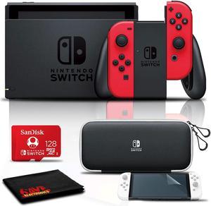 Nintendo Switch Mario Choose One Bundle with Case and 128GB Memory