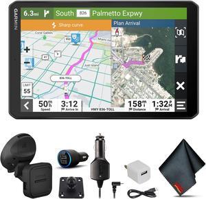 Garmin RV 895 MT-S with USB Car and Wall Adapters and 6Ave Cleaning Cloth