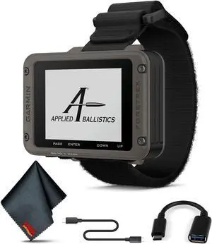 Garmin Foretrex 901 (Ballistic Edition) with USB-C Adapter and 6Ave Cleaning Cloth