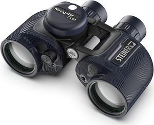 Steiner Navigator 7x50 Binoculars - Magnification 7X - High Contrast Optics - Floating Prism System - Sports-Auto Focus - Delivers Excellent Image Clarity, Navy Blue with Compass (2343, New Version)
