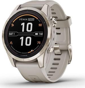 Garmin fnix 7S Pro Sapphire Solar, Multisport GPS Smartwatch, Built-in Flashlight, Solar Charging Capability, Sand