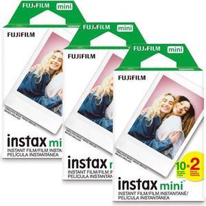 Fujifilm Instax Mini Instant Film (3 Twin Packs, 60 Total Pictures) - Imported