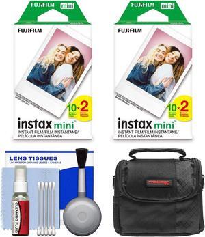 Essentials Bundle for Fujifilm Instax Mini Film Camera with 40 Color Prints