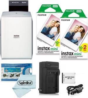 Fujifilm Instax Share SP-2 Smartphone Printer (Silver) + Mini Films (40 Shots)