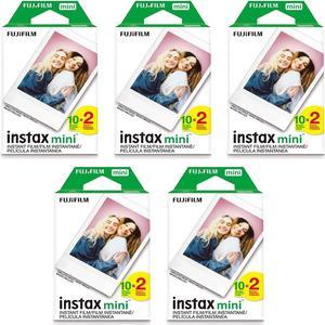 100 prints fujifilm instax mini plain film for fuji 7s 8 25 50s 70 90 instant camera, share sp1