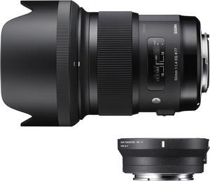 Sigma ZI954 50-50mm f/1.4-1.4 Fixed Prime Camera Lens, Black