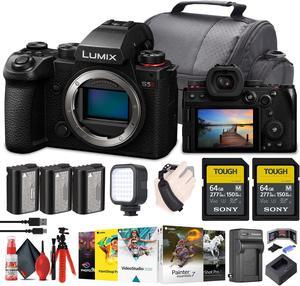 Panasonic Lumix S5 II Mirrorless Camera  2 x 64GB Memory Card  Corel Photo Software  More