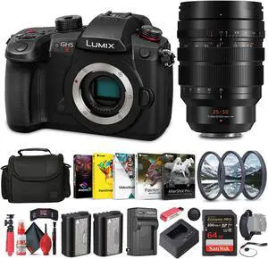 Panasonic Lumix GH5 II Mirrorless Camera  Panasonic 2550mm f17 Lens  More