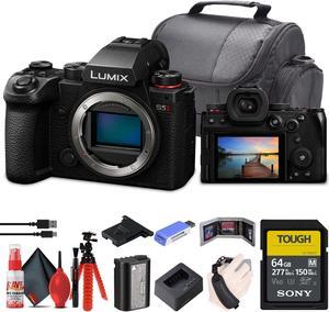 Panasonic Lumix S5 II Mirrorless Camera + 64GB Memory Card + Card Reader + More