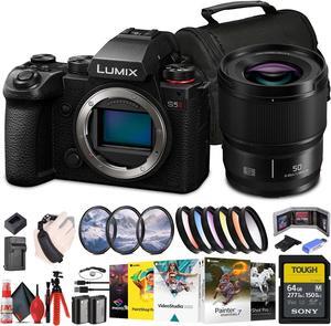 Panasonic Lumix S5 II Mirrorless Camera  Panasonic Lumix S 50mm Lens  64GB Card  More