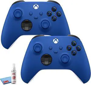 2-Pack Microsoft Xbox Wireless Controllers for Xbox Series X, Xbox Series S, Xbox One, Windows Devices - (Shock Blue)