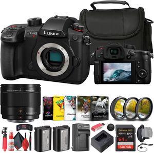 Panasonic Lumix GH5 II Mirrorless Camera  Panasonic 9mm f17 Lens  Filters  More