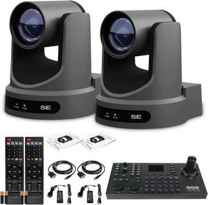 2 x PTZOptics Move SE PTZ Camera with 20x Optical Zoom + PTZOptics SuperJoy PTZ Camera Controller