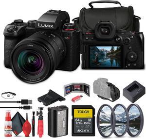 Panasonic Lumix S5 II Mirrorless Camera with 2060mm Lens  64GB Memory Card  More