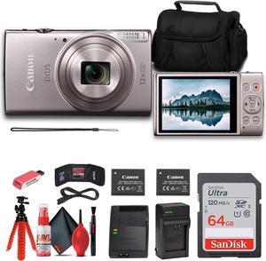 Canon PowerShot IXUS 285 HS Digital Camera (Silver) + NB11L Battery + More