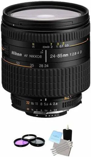Nikon AF Zoom Nikkor 24-85mm f/2.8-4.0D IF AF Lens + UV Kit & Cleaning Kit