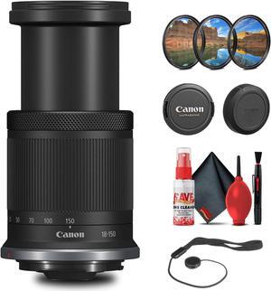 Canon RF-S 18-150mm f/3.5-6.3 IS STM Lens with 64GB Extreme Pro Card + More