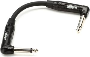 Warm Audio Pro-TS-2RT-6inch Pro Series Right Angle to Right Angle  TS Patch Cable - 6-inch