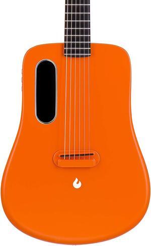LAVA ME 2 36 inch Carbon Fiber Guitar with effects Acoustic Electric Guitar with Picks Hard Case (Freeboost-Orange)