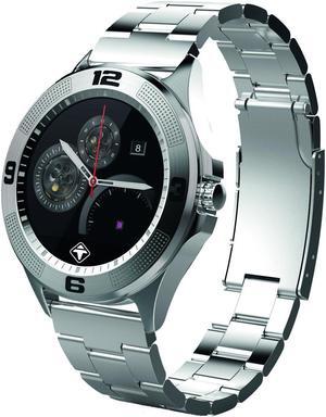 Tiger Smartwatch Stainless Steel Silver with Touch Screen for Android/iOS, with Microphone and Speaker