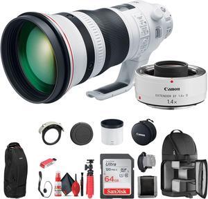 Canon EF 400mm f/2.8L IS III USM Lens (3045C002) + Canon Extender EF 1.4X - Bundle