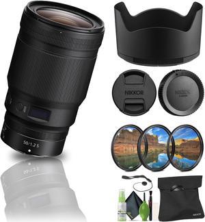 Nikon NIKKOR Z 50mm f/1.2 S Standard Prime Lens for Nikon Z Cameras (20095) - Bundle