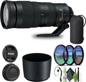 Nikon - AF-S NIKKOR 200-500mm f/5.6E ED VR Super Telephoto Zoom Lens (20058) - Bundle