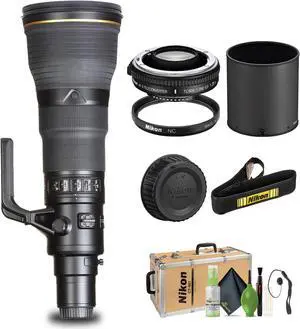 Nikon - AF-S NIKKOR 800mm f/5.6E FL ED VR Super-Telephoto Lens for Select Camera - Bundle
