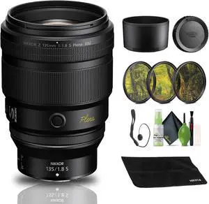 Nikon NIKKOR Z 135mm f/1.8 S Plena Lens (20123) + Filter Kit + Cap Keeper  - Bundle