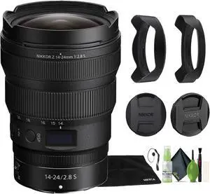 Nikon NIKKOR Z 14-24mm f/2.8 S Zoom Lens for Nikon Z Cameras (20097) + Cap Keeper - Bundle