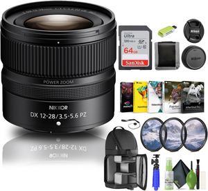 Nikon NIKKOR Z DX 12-28mm f/3.5-5.6 PZ VR Lens (Nikon Z) (20118) + 64GB Memory  - Bundle
