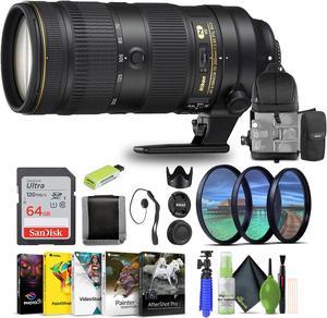 Nikon - AF-S NIKKOR 70-200mm f/2.8G ED VR II Telephoto Zoom Lens (2185) + 64GB Card - Bundle