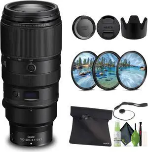 Nikon - NIKKOR Z 100-400mm f/4.5-5.6 VR S Super-Telephoto Lens for Z Series  - Bundle