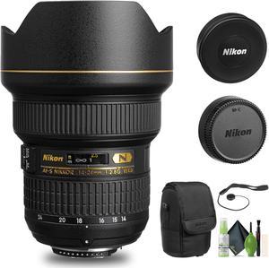 Nikon AF-S NIKKOR 14-24mm f/2.8G ED Lens (2163) + Cap Keeper + Cleaning Kit - Bundle