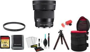 Sigma 56mm f/1.4 DC DN Contemporary Lens (Nikon Z) with Memory Card