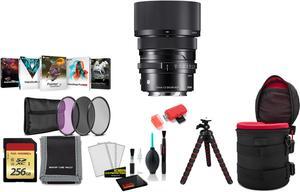 Sigma 50mm f/2 DG DN Contemporary Lens (Sony E) with Tripod and More