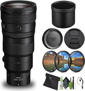 Nikon NIKKOR Z 400mm f/4.5 VR S Super-Telephoto Lens for Nikon Z Mount Cameras - Bundle