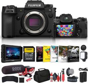 Fujifilm - X-H2S Mirrorless Camera (16756924) + 4K Monitor + Rode Mic + More