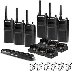 6 x Motorola RMU2040 On-Site 2-Way Radio (RMU2040) - 6 Pack With Mics Bundle