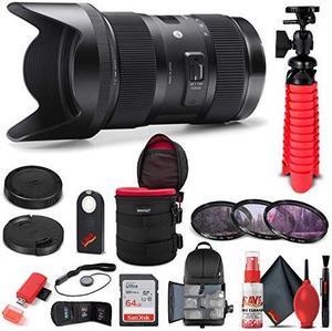 Sigma 18-35mm f/1.8 DC HSM Art Lens for Canon EF (210-101) Bundle