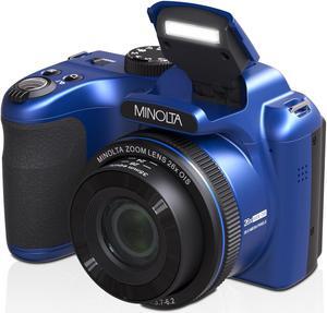 Minolta 20 Mega Pixels 26x Optical Zoom Digital Camera with 1080p FHD Video, Blue