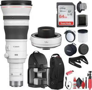 Canon RF 800mm f/5.6 L IS USM Lens Ideal for sports, wildlife, and journalism - Bundle