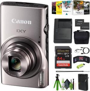 Canon Compact Digital Camera IXY 650 12x Optical Zoom IXY650 - Silver - Bundle