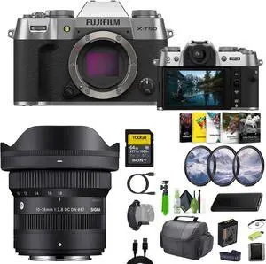 Fujifilm X-T50 Mirrorless Camera + Sigma 10-18mm Contemporary Lens+Tripod+ More