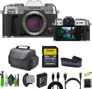 Fujifilm X-T50 Mirrorless Digital Camera + 64GB Memory Card + Bag + Tripod+ More