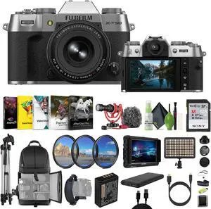 Fujifilm X-T50 Mirrorless Camera XF16-50mm + Rode Microphone + HD Monitor + More