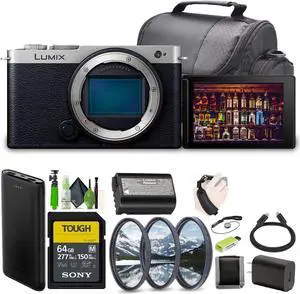 Panasonic LUMIX S9 Mirrorless Full Frame Compact Camera Body (DC-S9BODYK) Silver Panasonic LUMIX S9 Mirrorless Full Frame Compact Camera Body (DC-S9BODYK) Silver