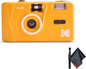 Kodak M38 35mm Film Camera -  (Yellow) with 6Ave Cleaning Kit