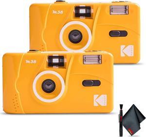 2-Pack Kodak M38 35mm Film Camera -  (Yellow) with 6Ave Cleaning Kit