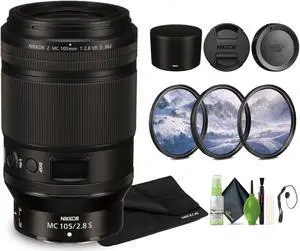 Nikon NIKKOR Z MC 105mm f/2.8 VR S Professional Macro Lens (Nikon Z) (20100) Bundle